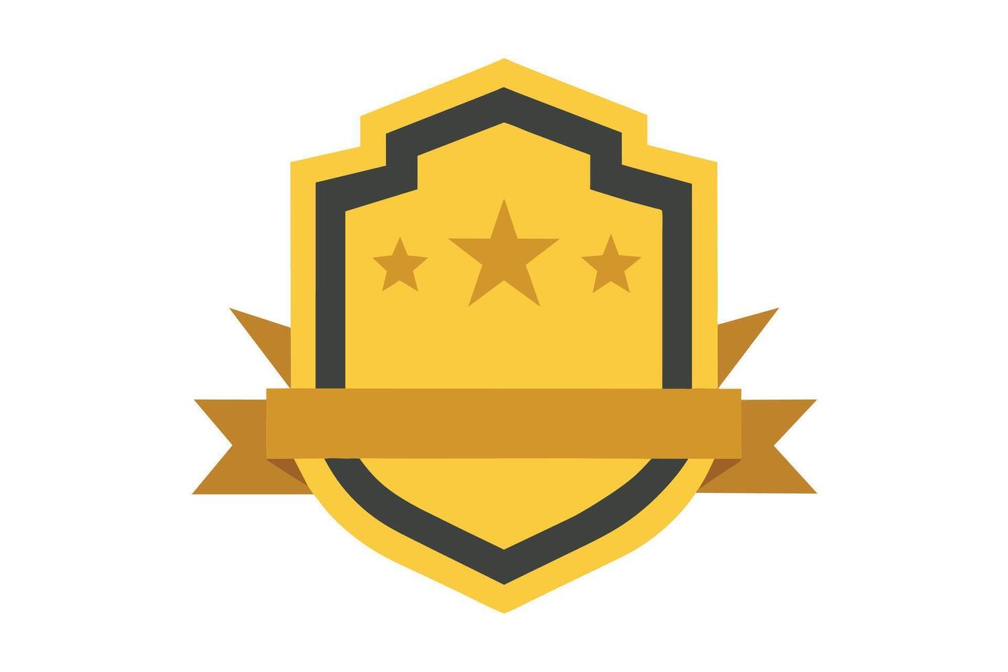 Gold Badge Elements design vector