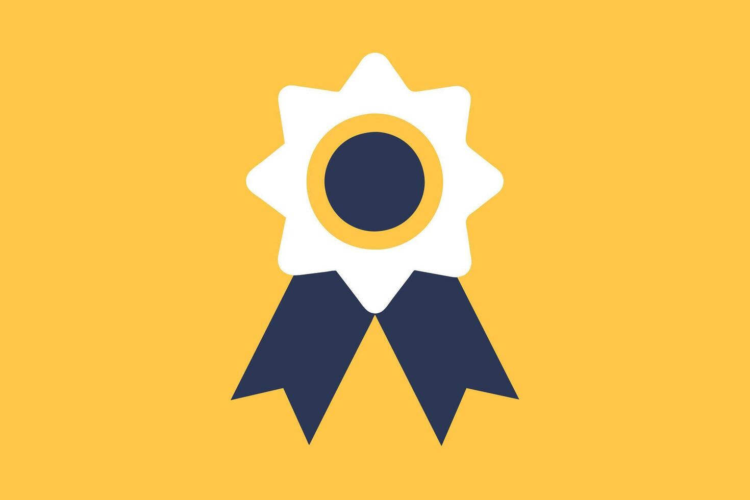 Simple Award Icons with Ribbon design vector