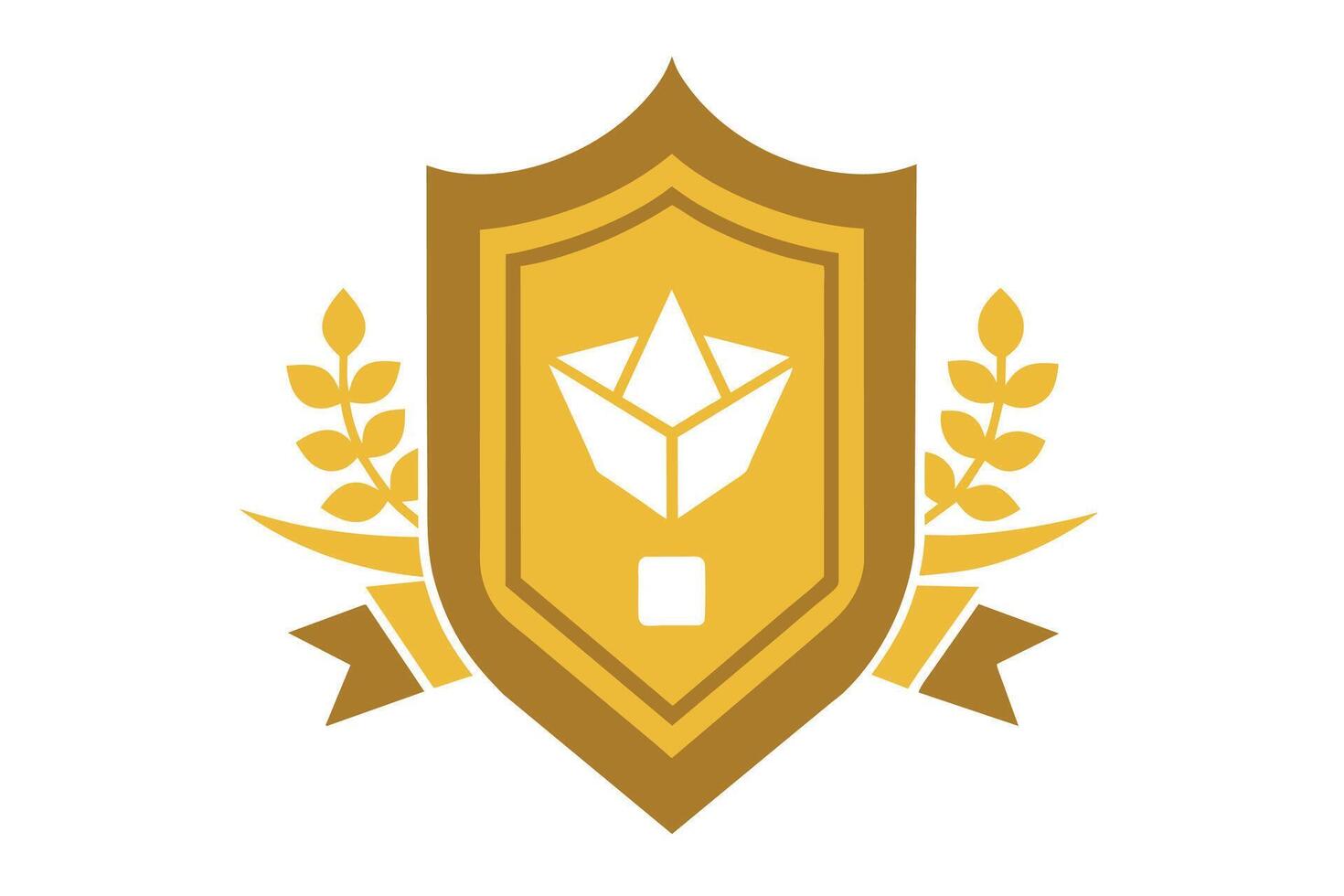 Gold Badge Elements design vector