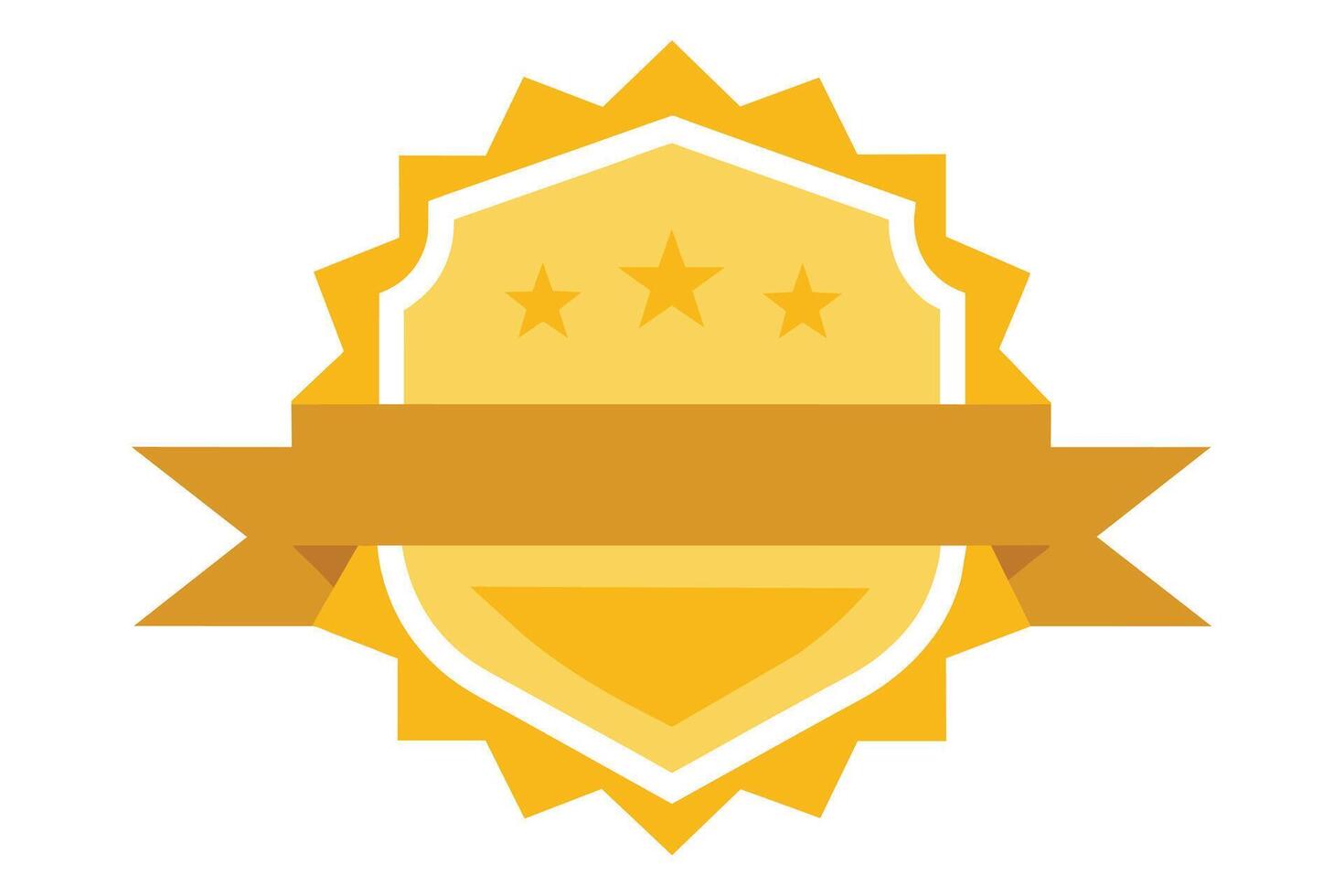 Gold Badge Elements design vector