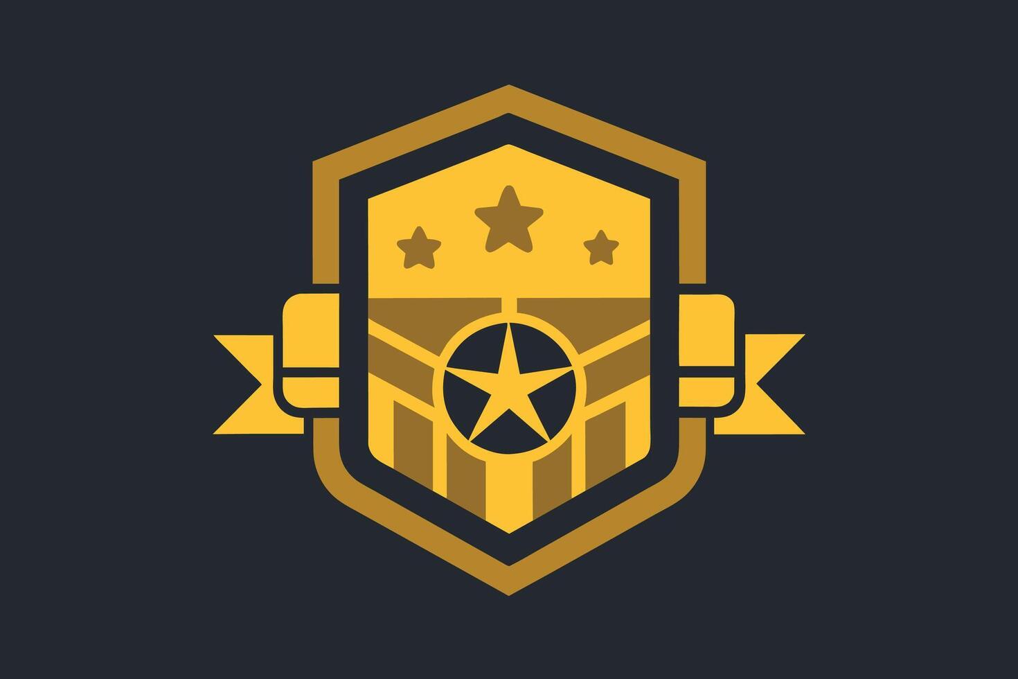 Gold Badge Elements design vector
