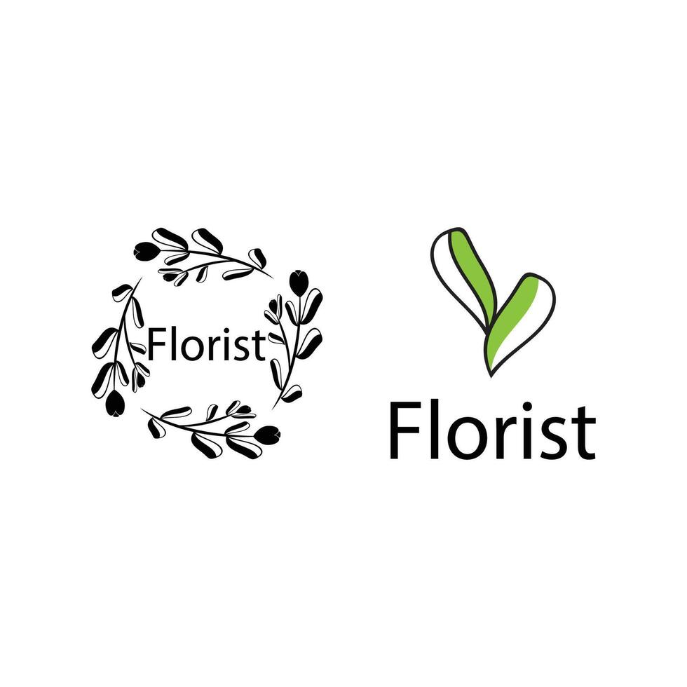 Beauty Florist botanical flower design vector