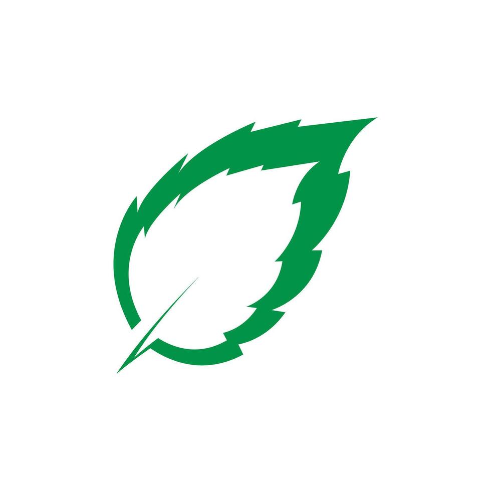 Mint leaf logo template symbol design vector