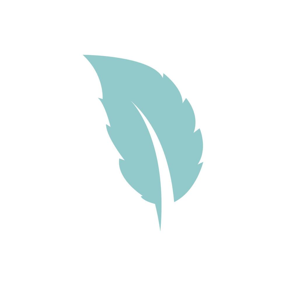 Mint leaf logo template symbol design vector