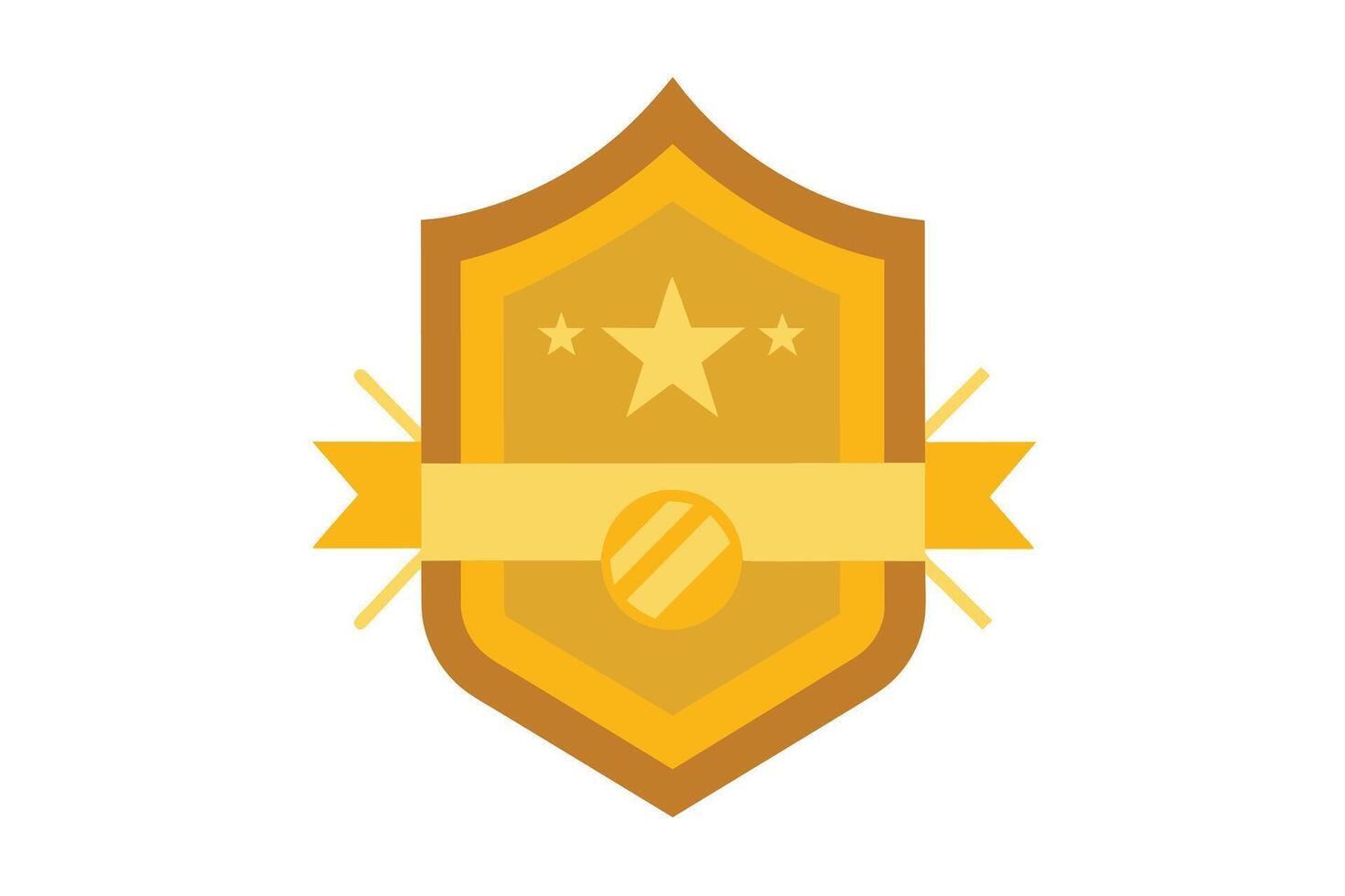 Gold Badge Elements design vector