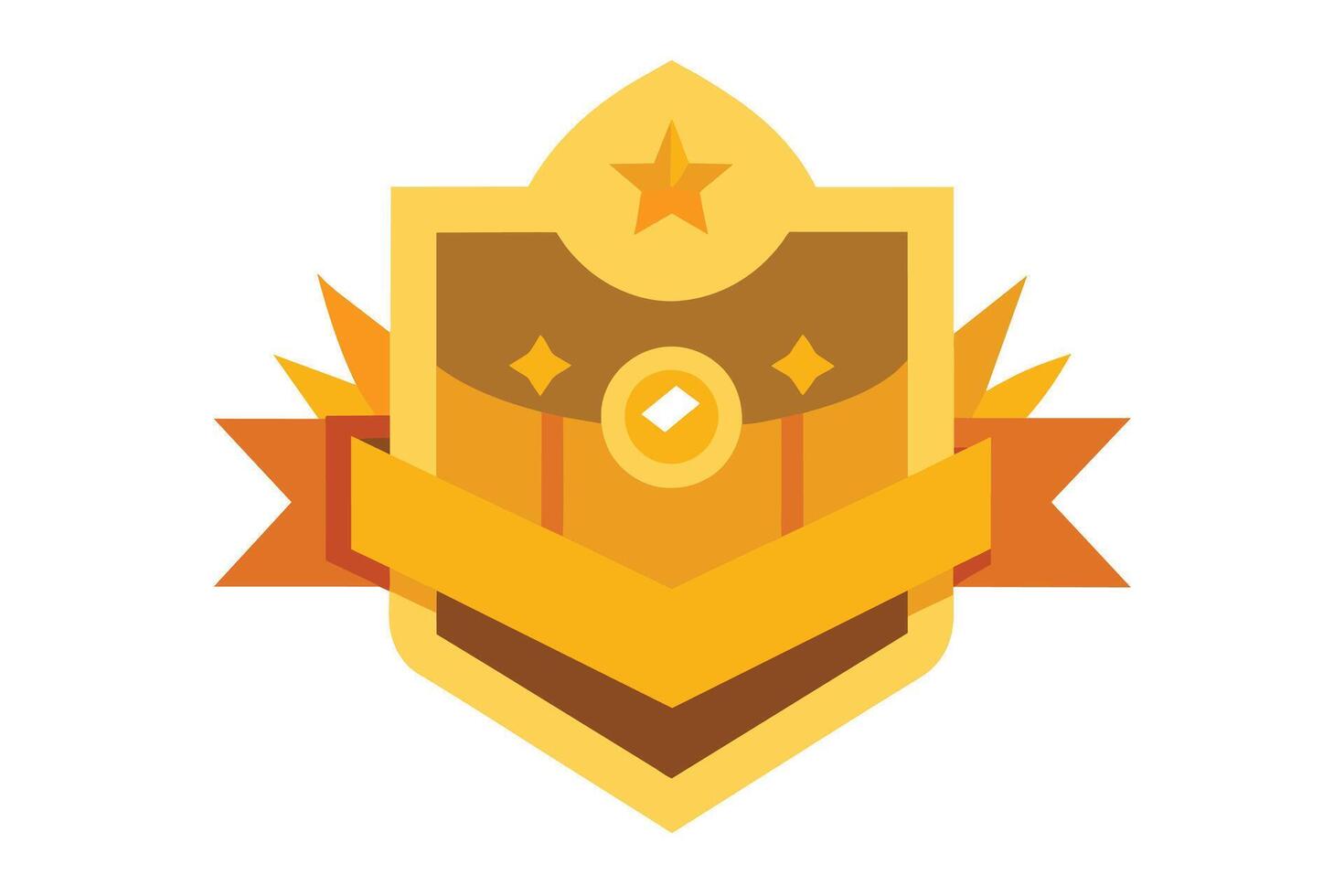 Gold Badge Elements design vector