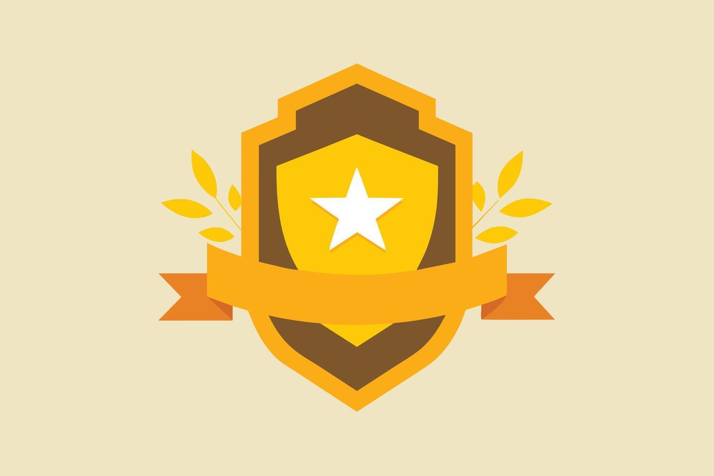 Gold Badge Elements design vector