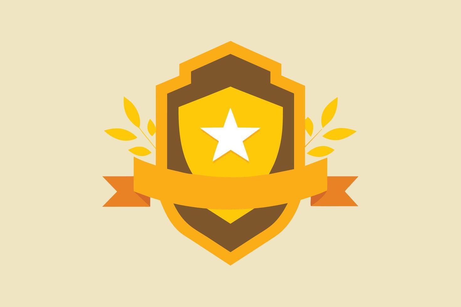 Gold Badge Elements design vector