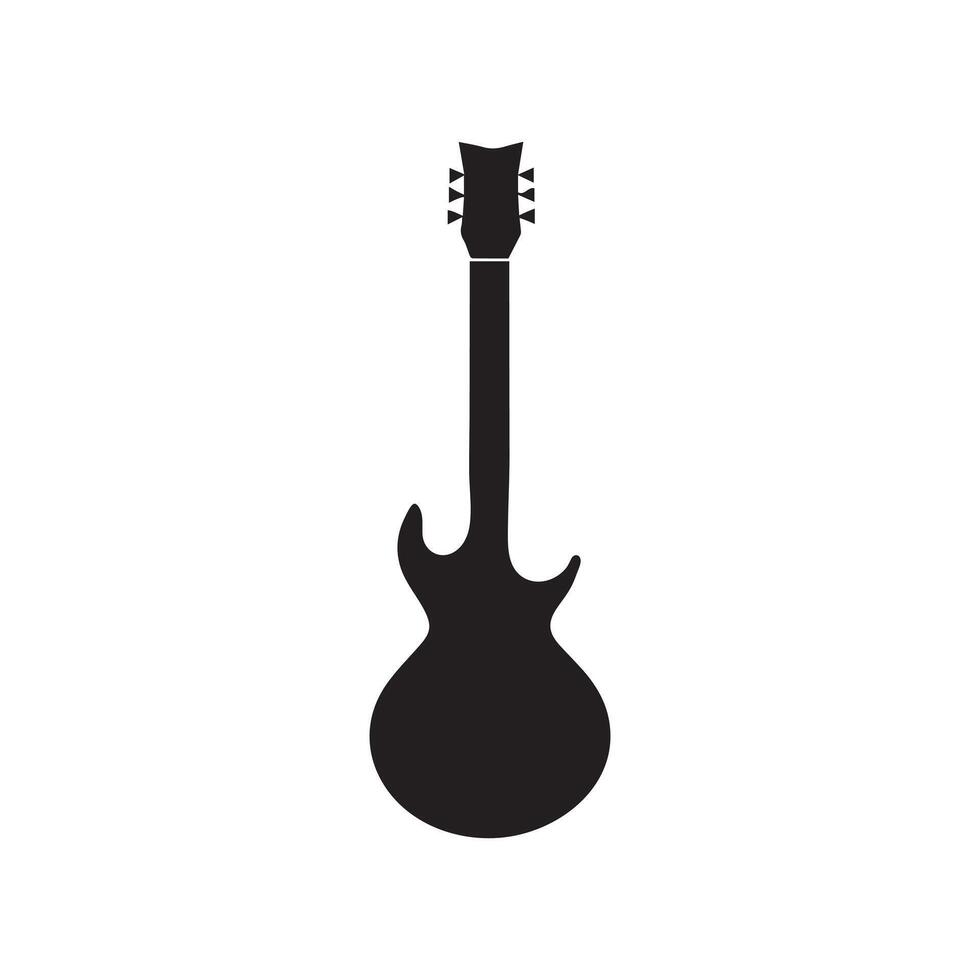Guitar icon studio song. Festival rock design. vector