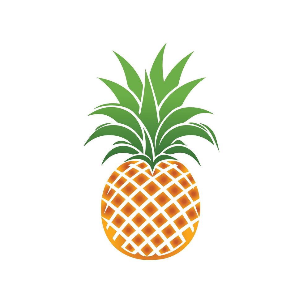 piña natural comida color icono. frescura dulce Arte diseño. vector