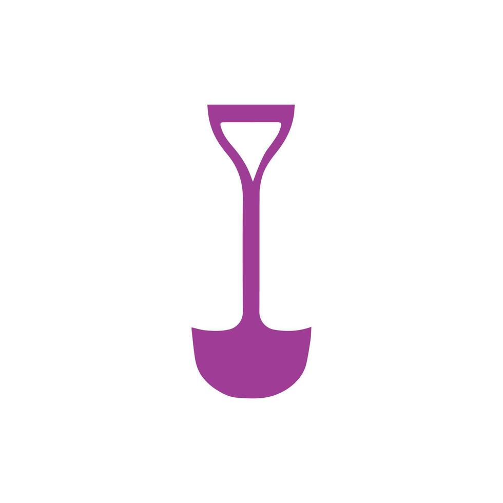 Shovel handel icon. Illustration color design. vector