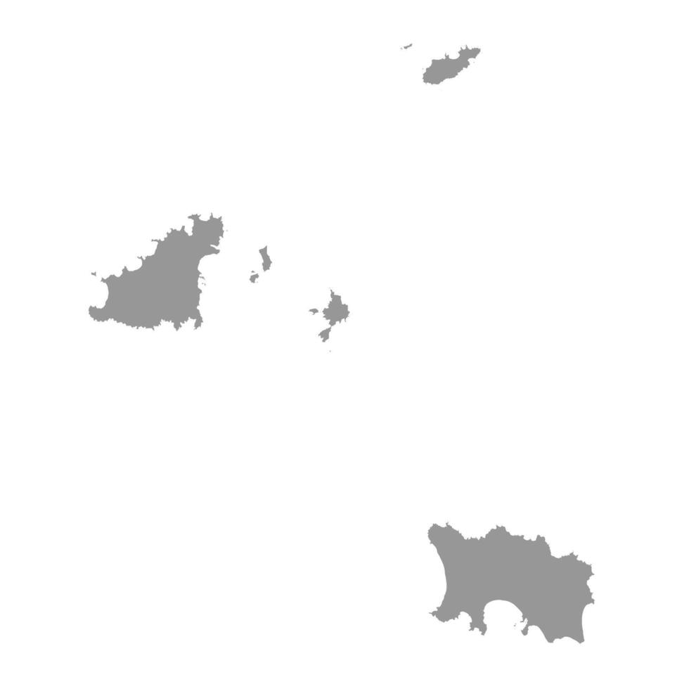 Channel Islands map. illustration. vector