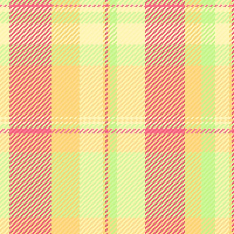 Tartan plaid fabric of textile pattern check with a texture background seamless. vector