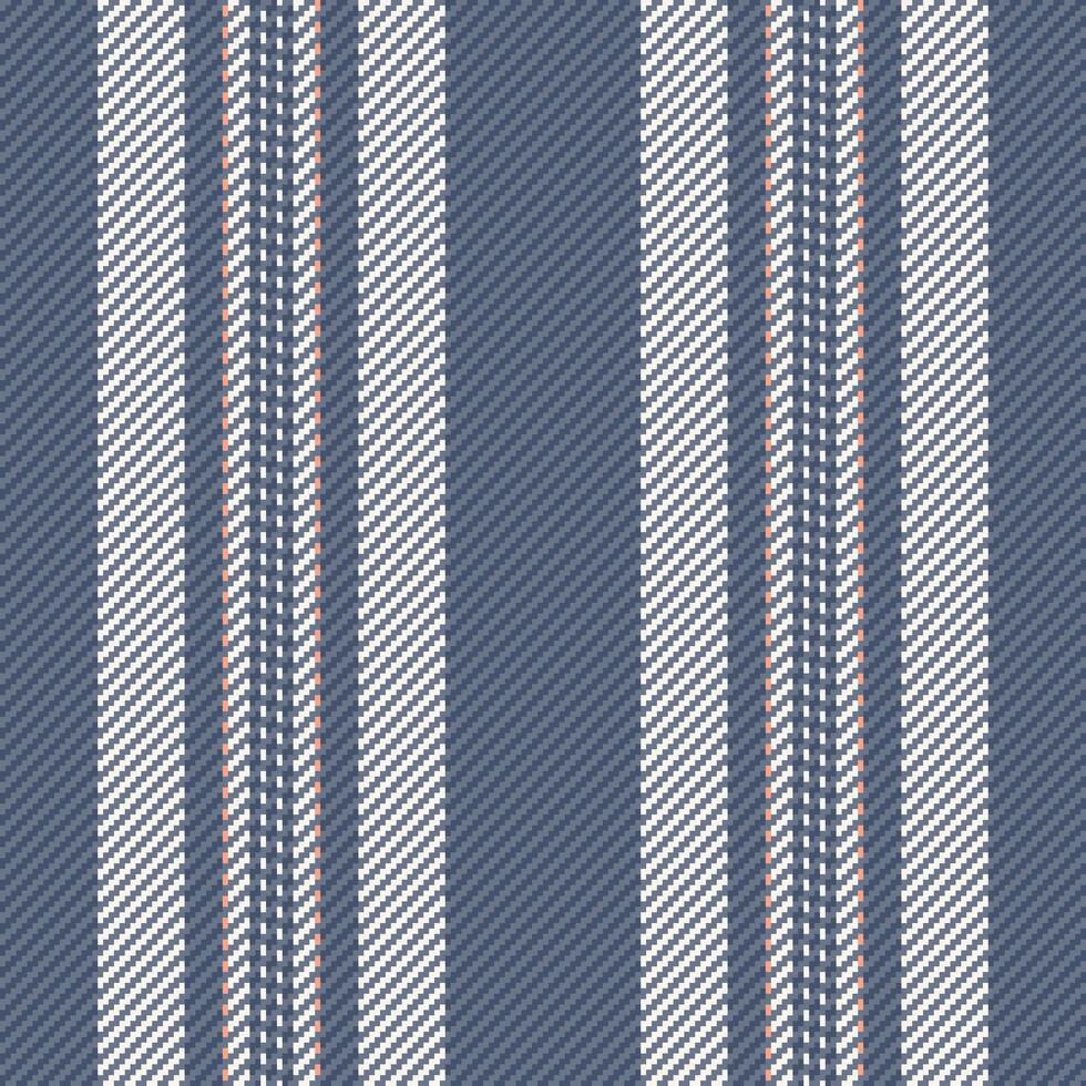 Texture background seamless of textile vertical lines with a pattern fabric stripe. vector