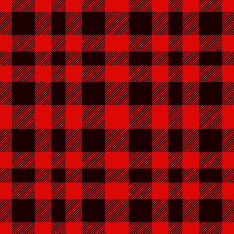 Plaid seamless pattern in red. Check fabric texture. textile print. vector