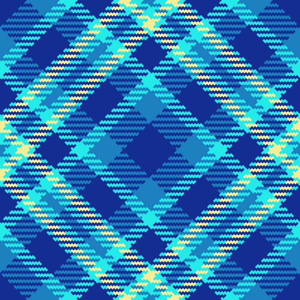 Plaid seamless texture of tartan background with a textile check pattern fabric. vector