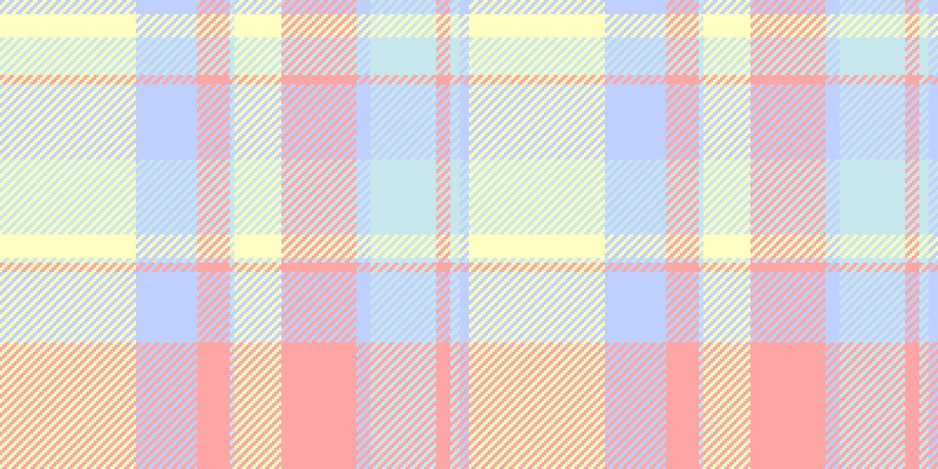 Menswear fabric plaid, english seamless pattern background. Brand textile tartan texture check in light and red colors. vector