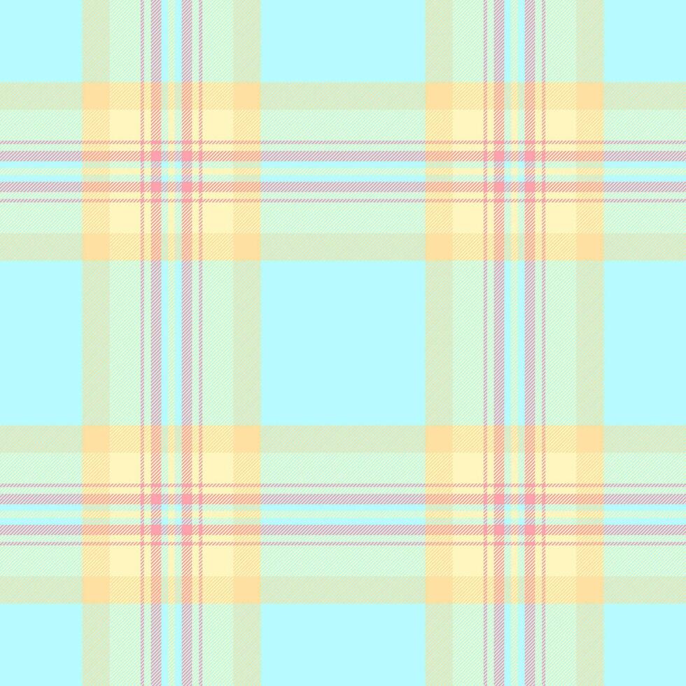 Texture plaid fabric of check textile seamless with a tartan pattern background. vector
