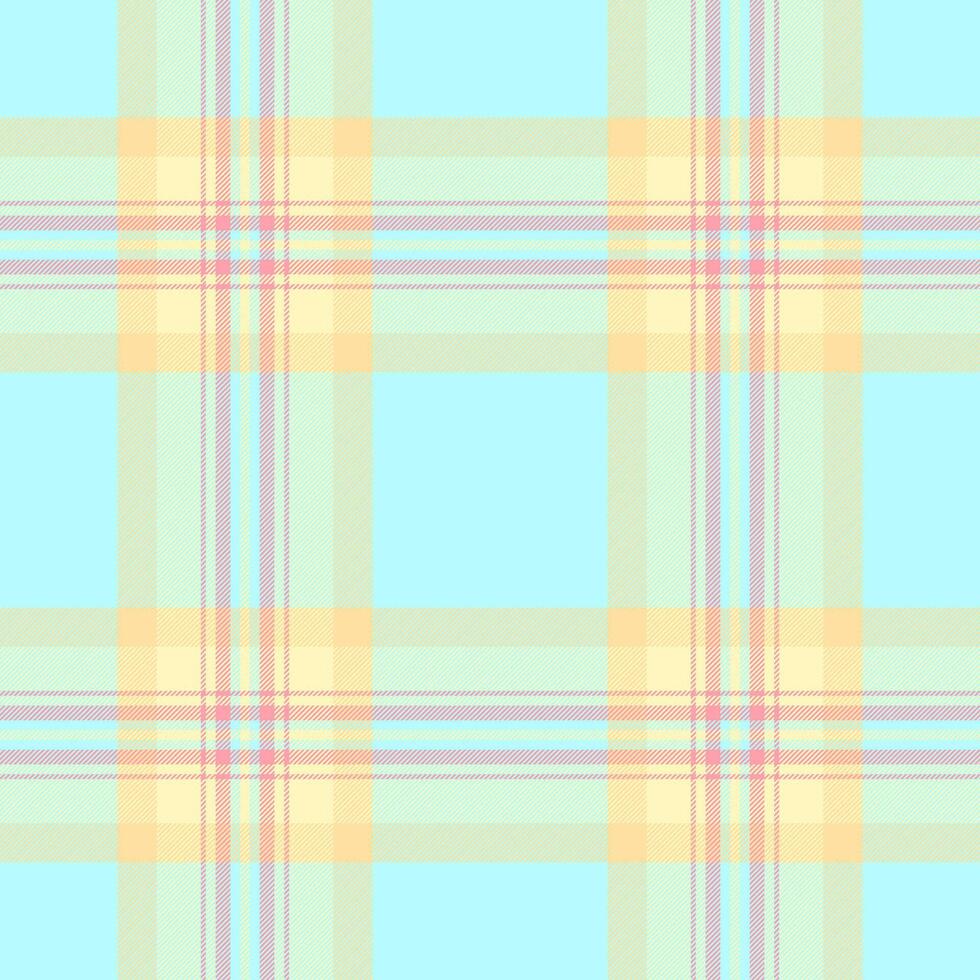 Texture plaid fabric of check textile seamless with a tartan pattern background. vector