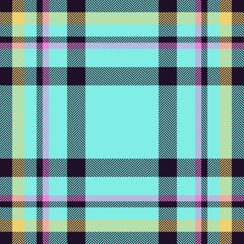 Plaid check pattern. Seamless fabric texture. Tartan textile print. vector