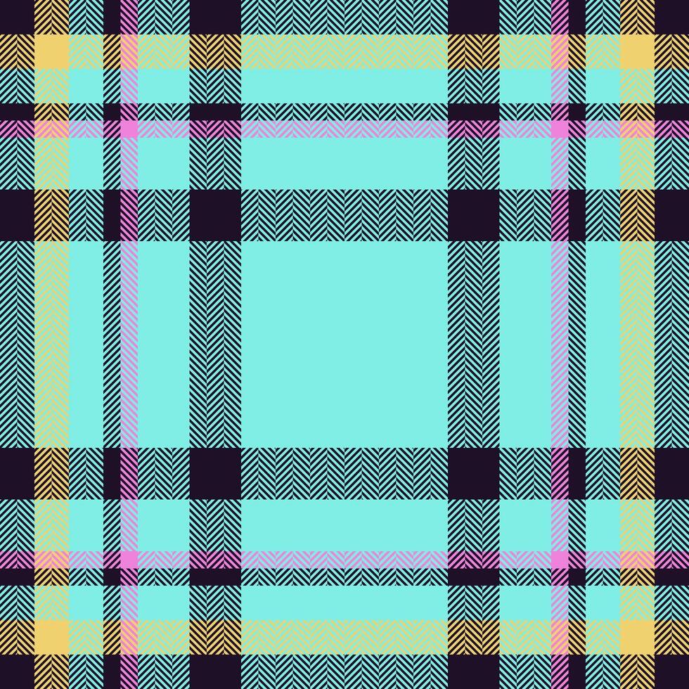 Plaid check pattern. Seamless fabric texture. Tartan textile print. vector