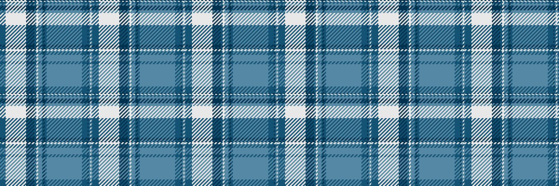 Goose pattern textile background, card texture seamless check. Soft fabric tartan plaid in cyan and atlantic colors. vector