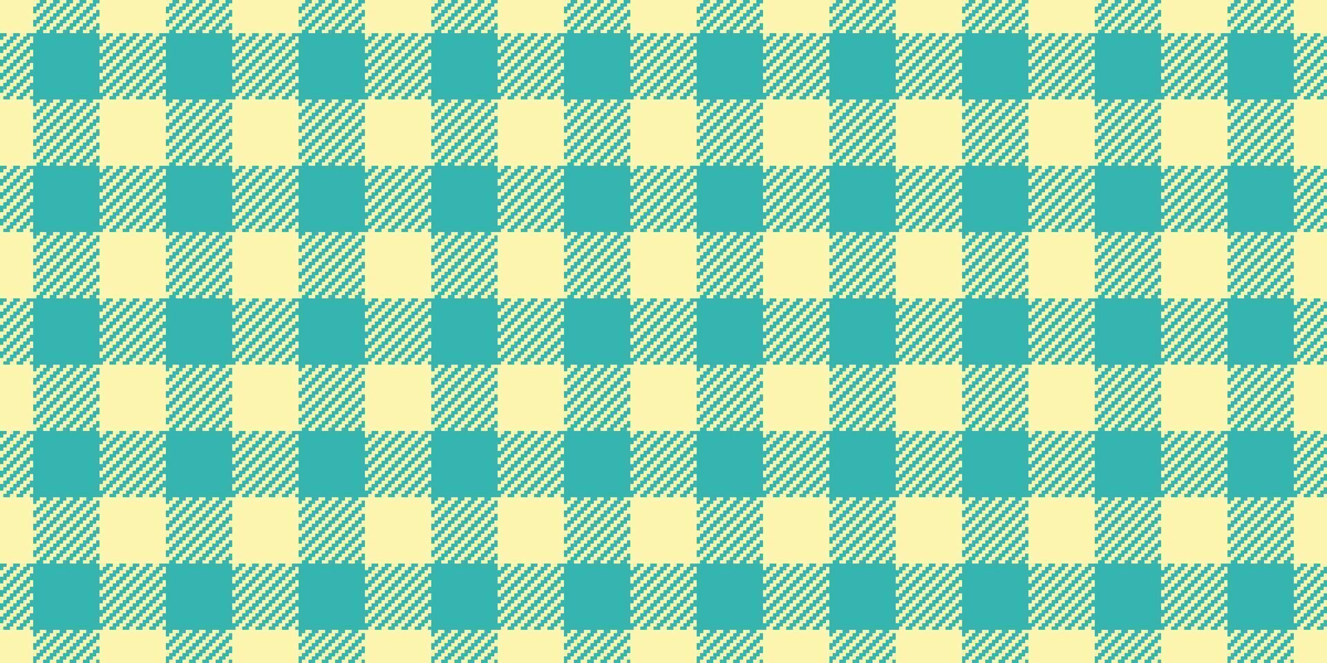 Famous background seamless tartan, velvet fabric pattern texture. Identity textile check plaid in yellow and teal colors. vector