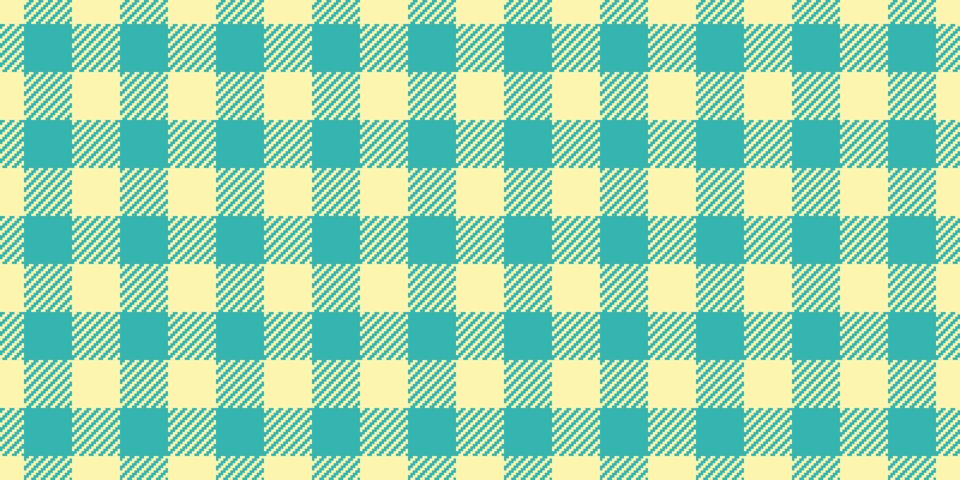 Famous background seamless tartan, velvet fabric pattern texture. Identity textile check plaid in yellow and teal colors. vector