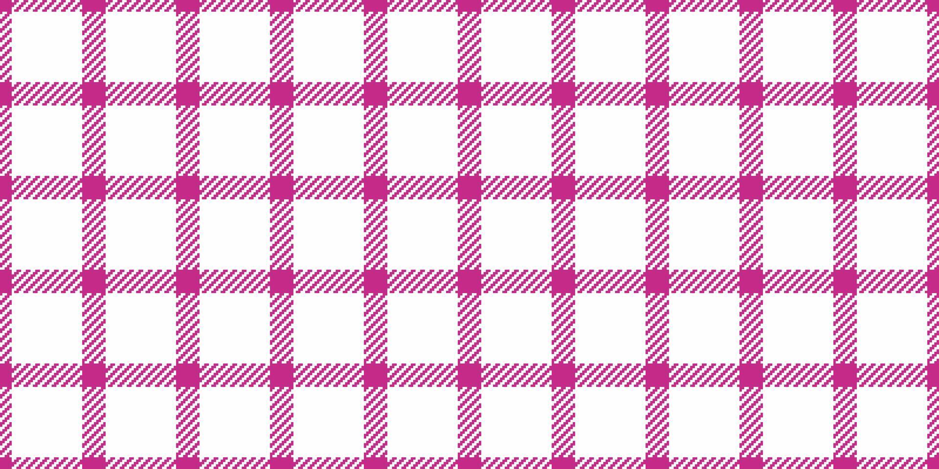Vichy background textile tartan, panel fabric texture . Pillow plaid check seamless pattern in pink and white colors. vector