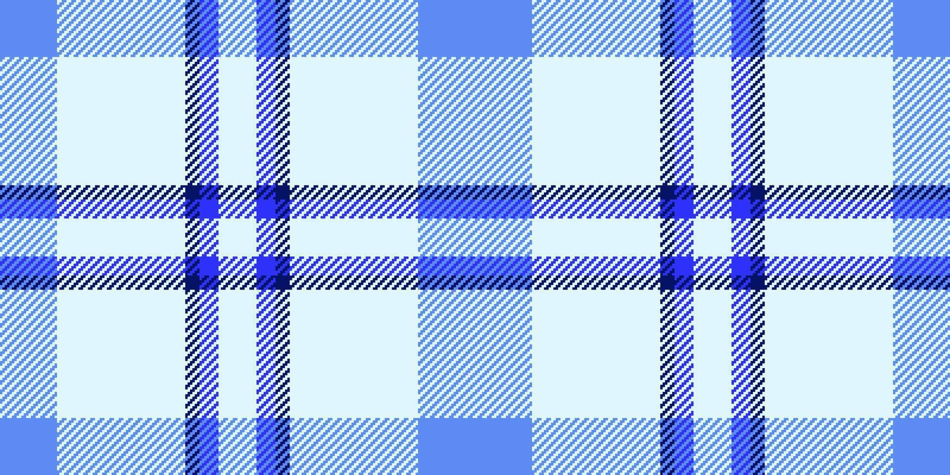 Bag plaid fabric tartan, deep seamless textile background. Christmas ornament texture pattern check in blue and light colors. vector