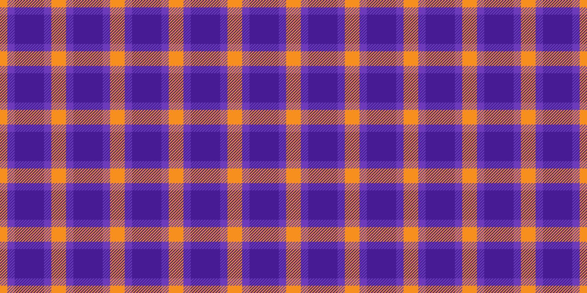 Best background tartan check, british pattern seamless plaid. Horizon fabric textile texture in violet and orange colors. vector