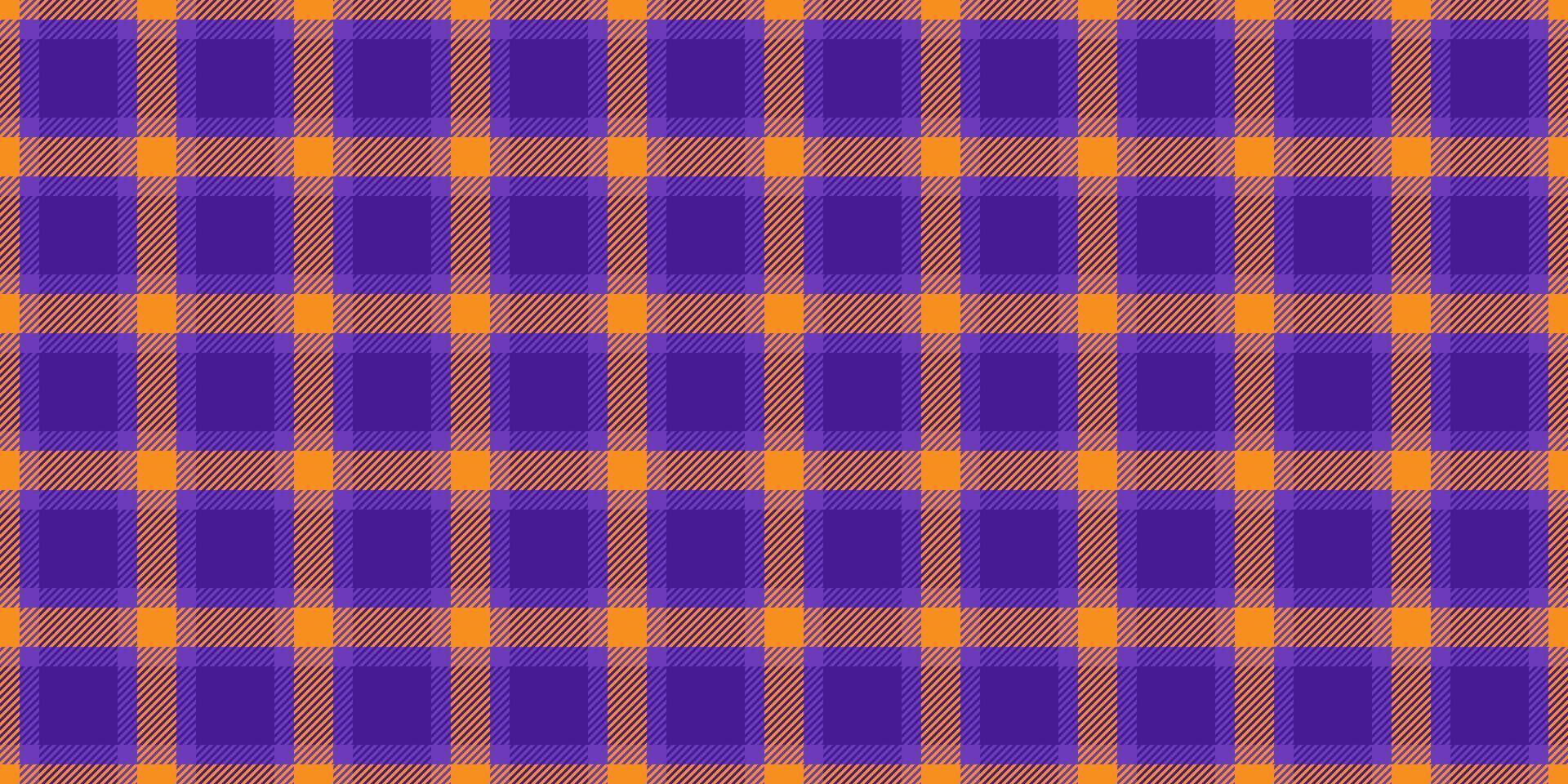 Best background tartan check, british pattern seamless plaid. Horizon fabric textile texture in violet and orange colors. vector