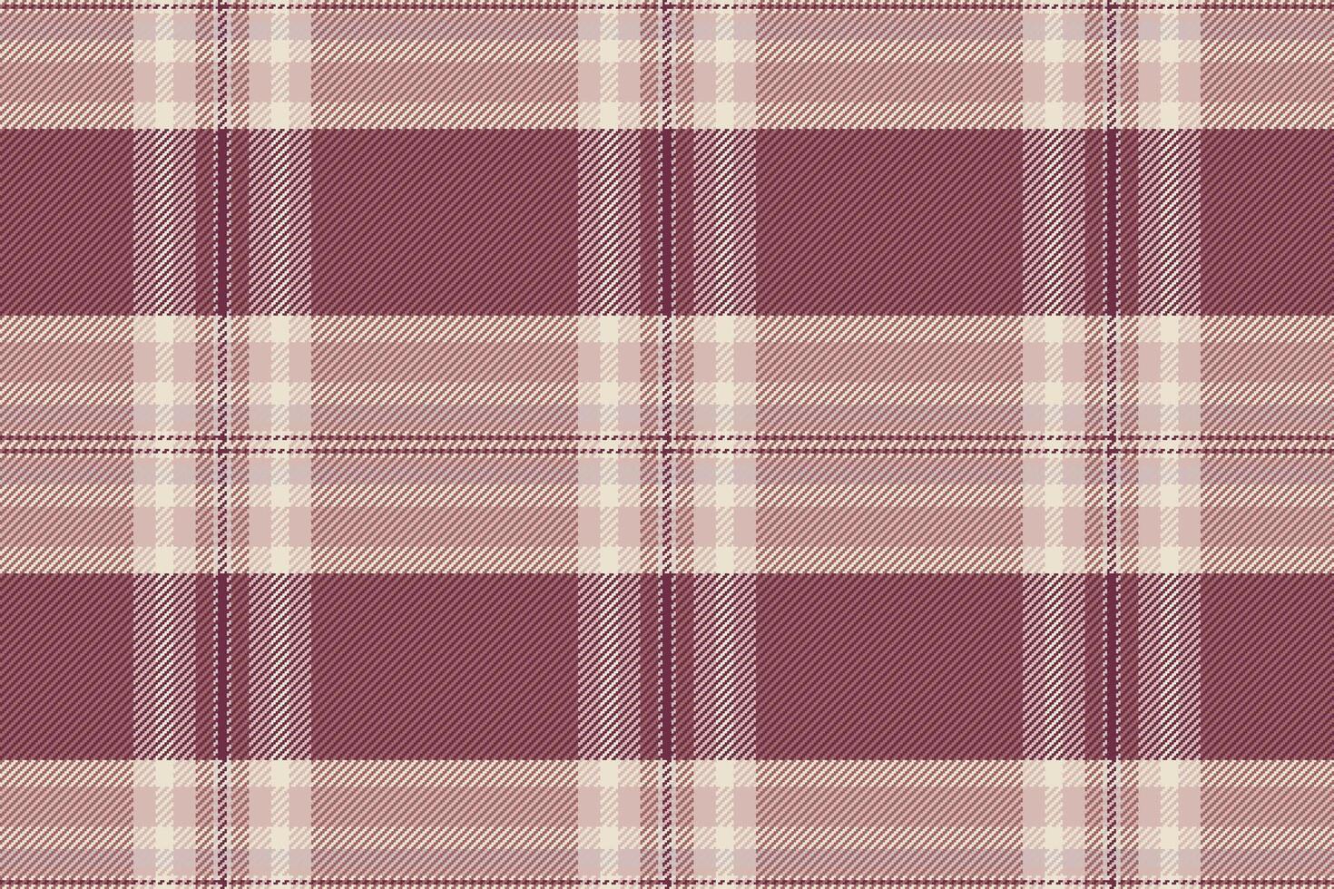 Classical check plaid, aesthetic fabric pattern seamless. Vogue textile background texture tartan in red and light colors. vector