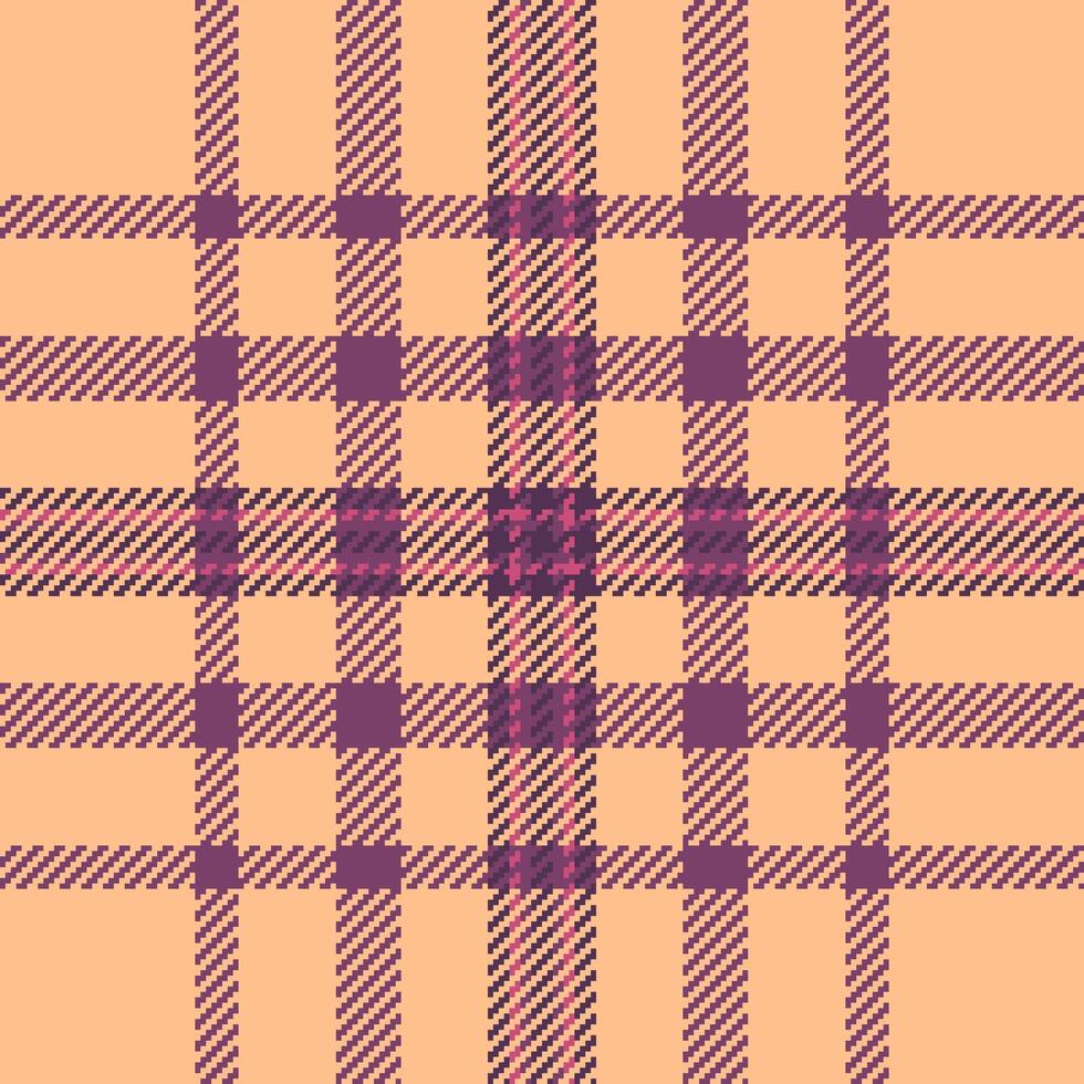 Background textile texture of tartan plaid with a check pattern fabric seamless. vector