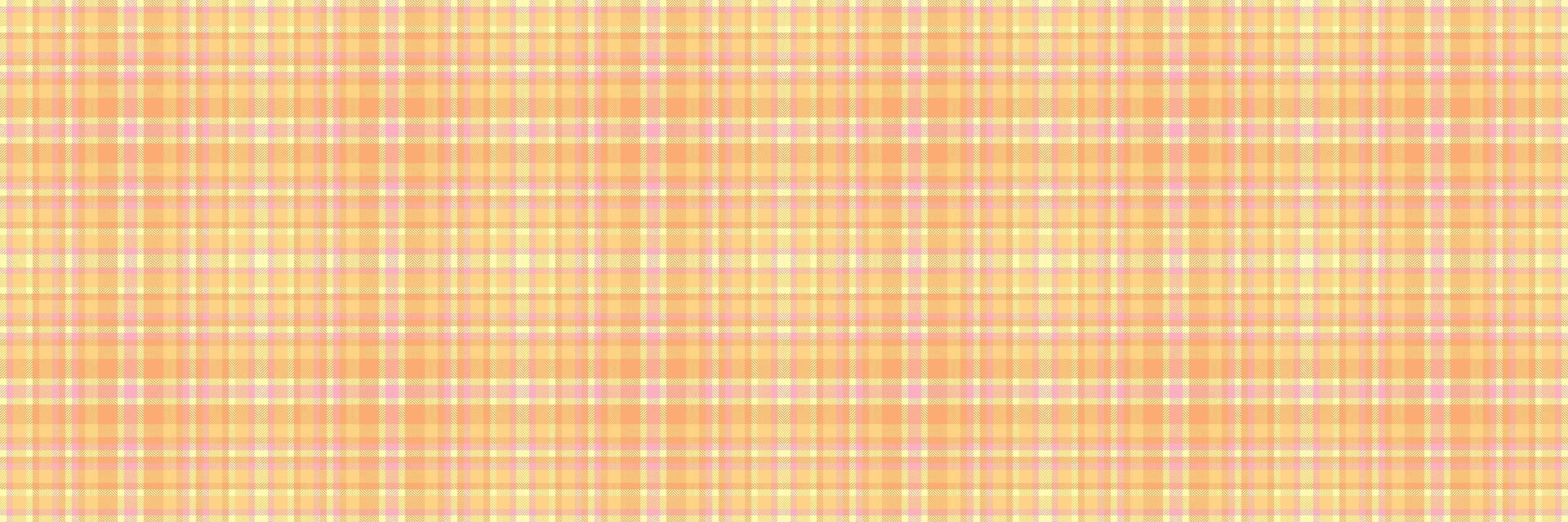 Horizon texture plaid tartan, paisley seamless background. Festive textile fabric pattern check in orange and amber colors. vector