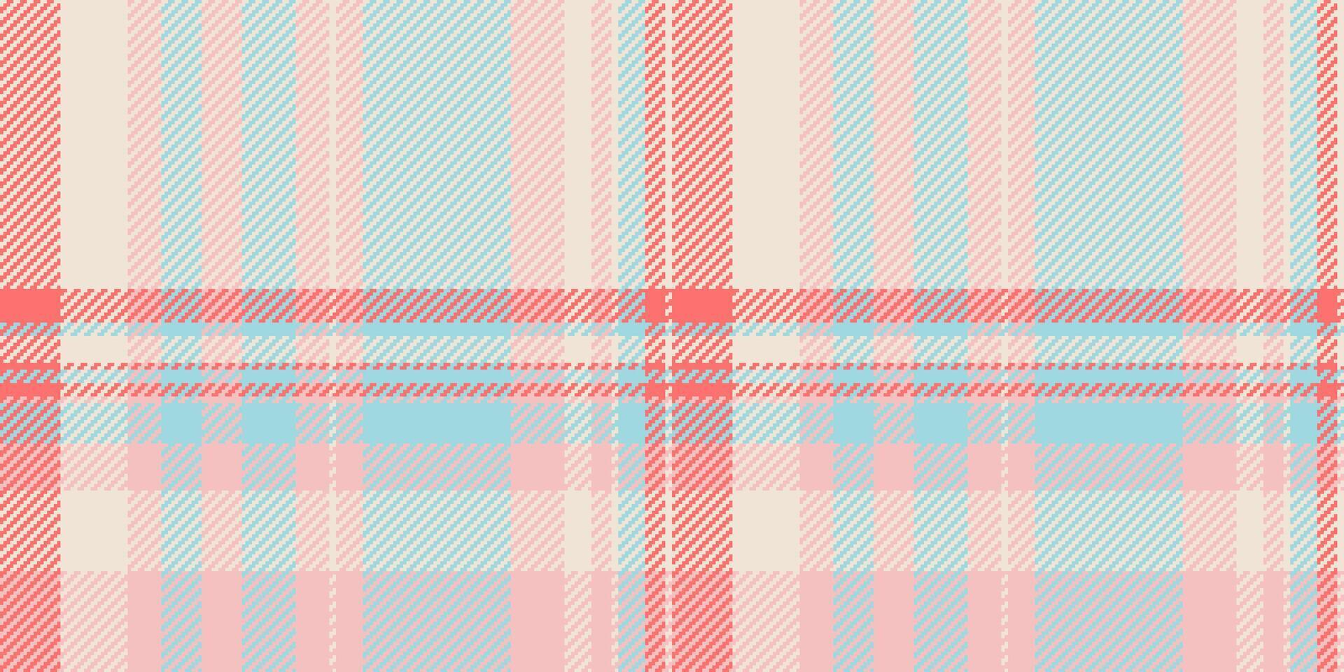 Worn textile texture plaid, november pattern fabric. Composition background tartan seamless check in light and red colors. vector