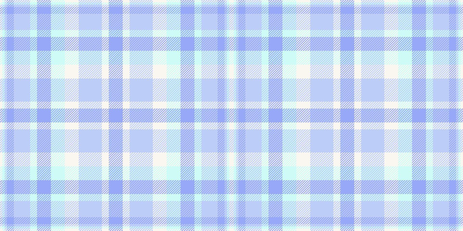 Quality texture plaid background, age fabric seamless check. Foot textile tartan pattern in light and blue colors. vector