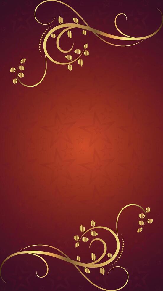 Luxury ornamental background with golden color, Islamic Arabic Eid or Ramadan Kareem luxury background. vector