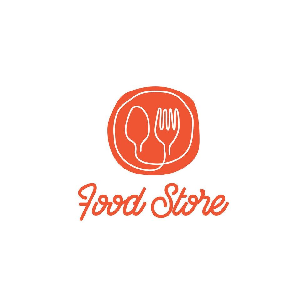 Fresh Food Shopping Logo design template. logo concept for shop , supermarket or supermall. vector