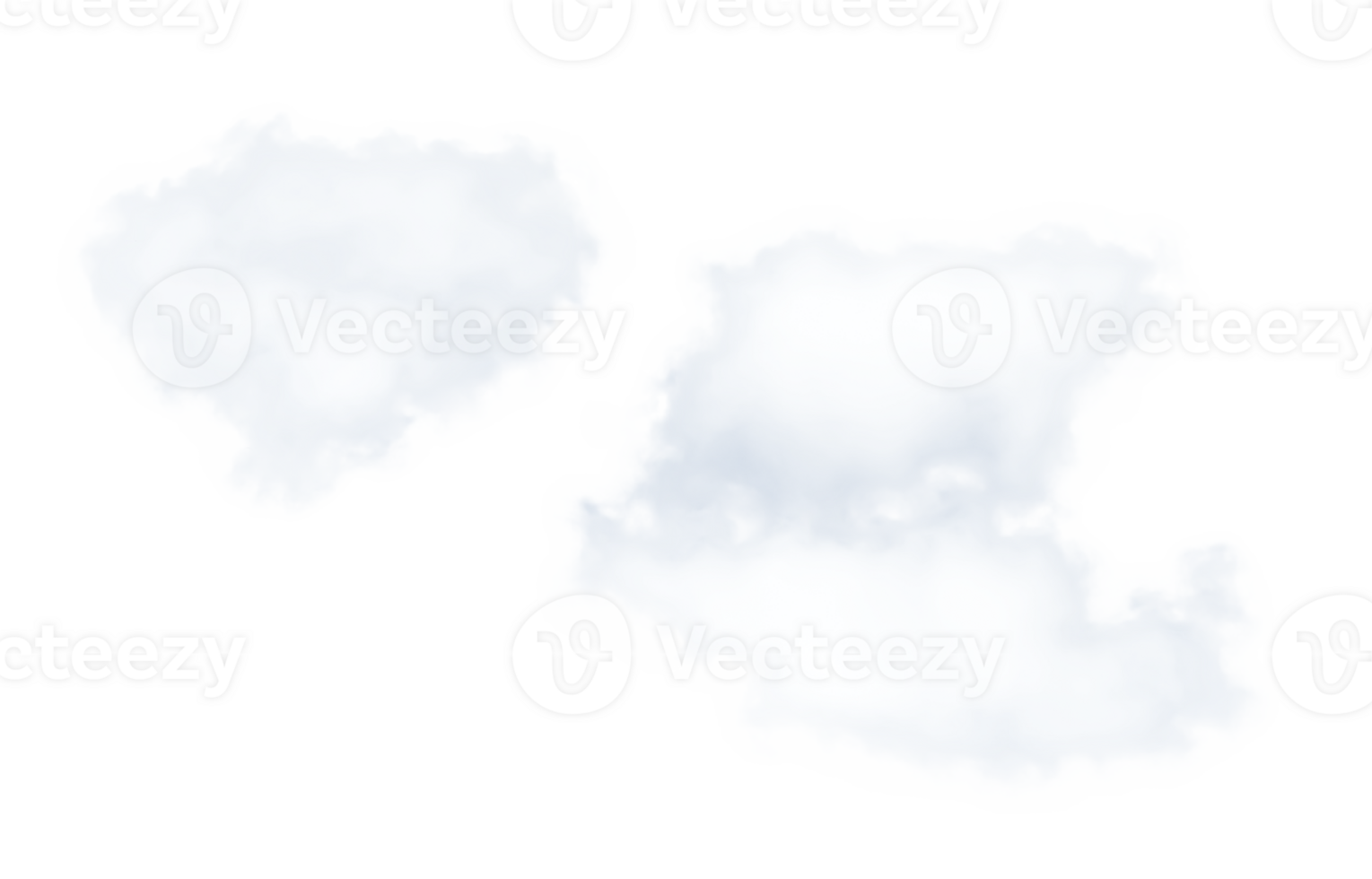 White fluffy clouds isolated,Abstract Soft Single fog or haze, illustrati of nature elements for landscape design png