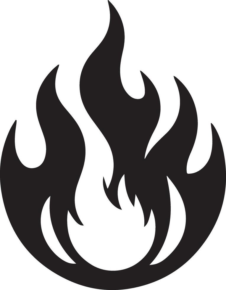 Fire Flame Icon art illustration 30 vector
