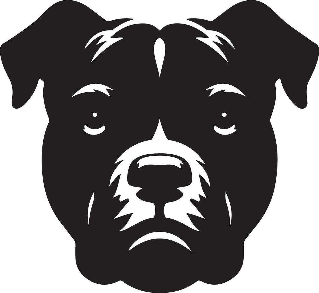 mínimo enojado pitbull perro silueta, negro color silueta 19 vector