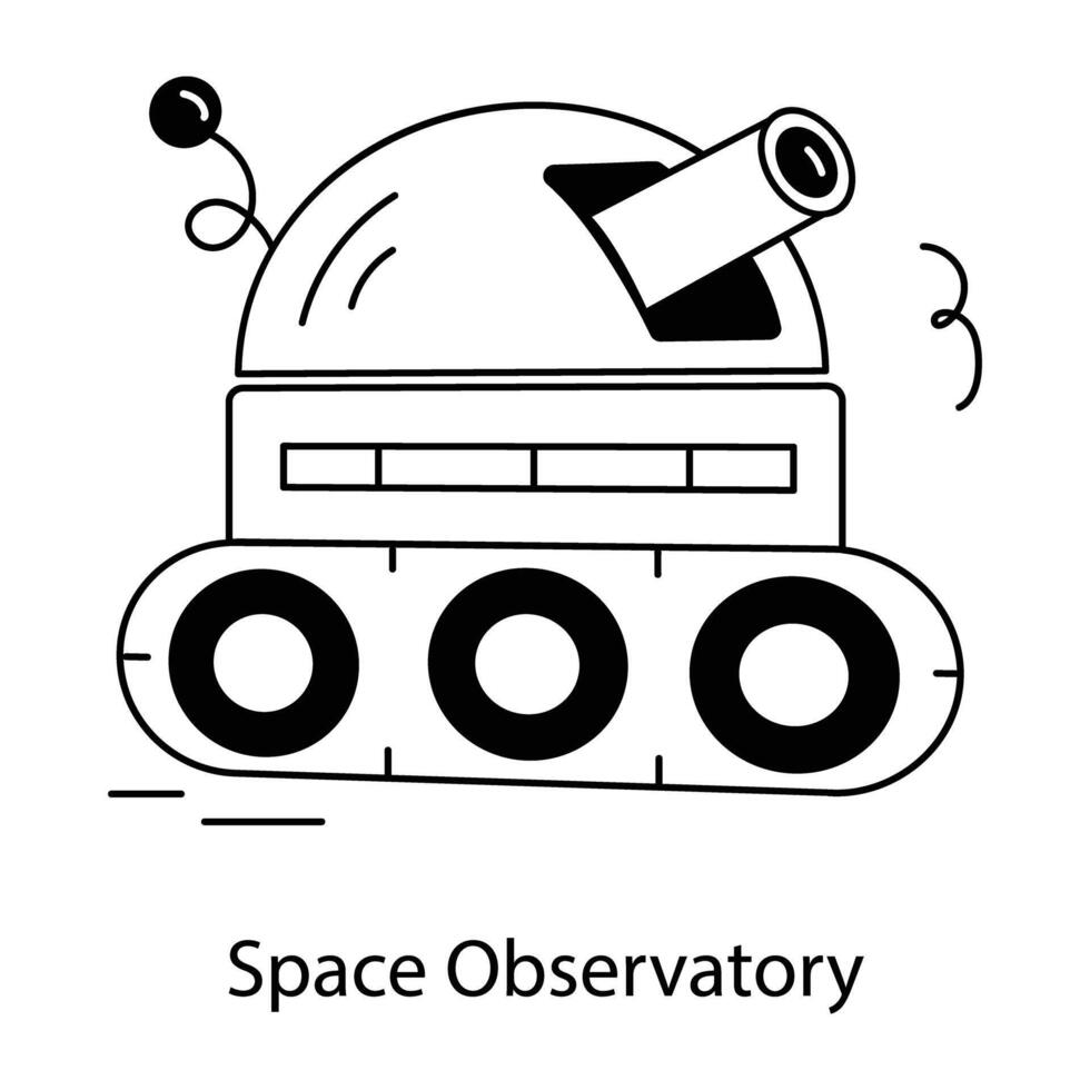 Trendy Space Observatory vector