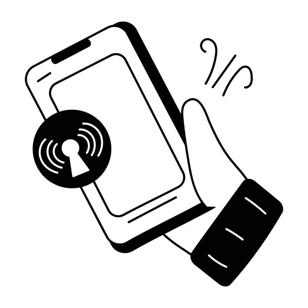 Trendy Mobile Hotspot vector