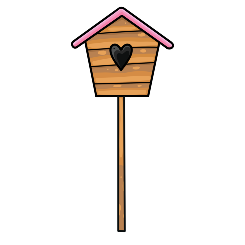 Bird house illustration 42978978 PNG