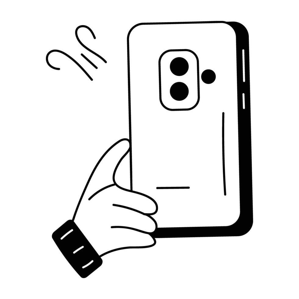 Trendy Portable Gadget vector