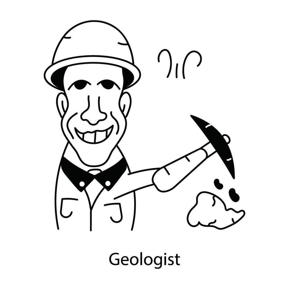 Trendy Geologist Concepts vector