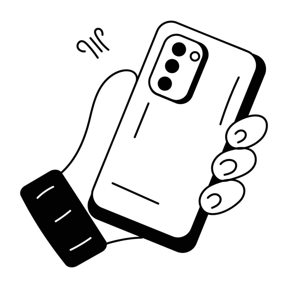 Trendy Portable Gadget vector