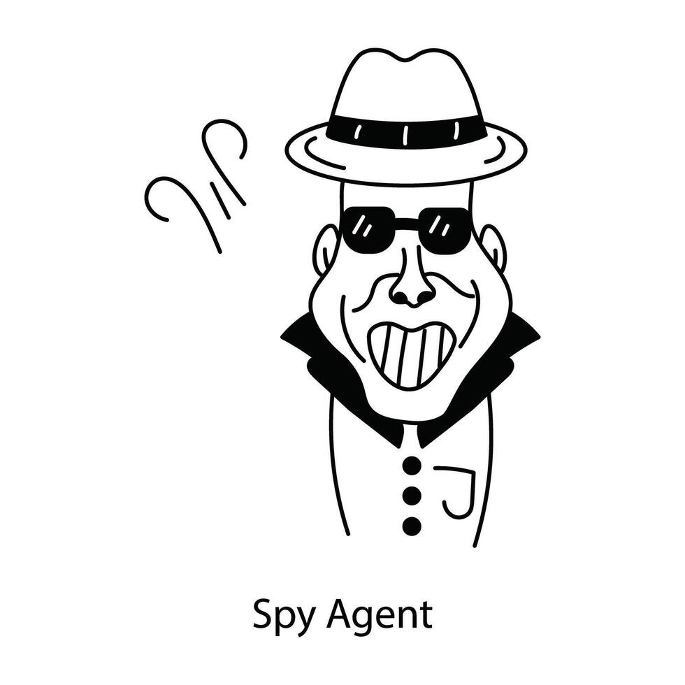 Trendy Spy Agent vector