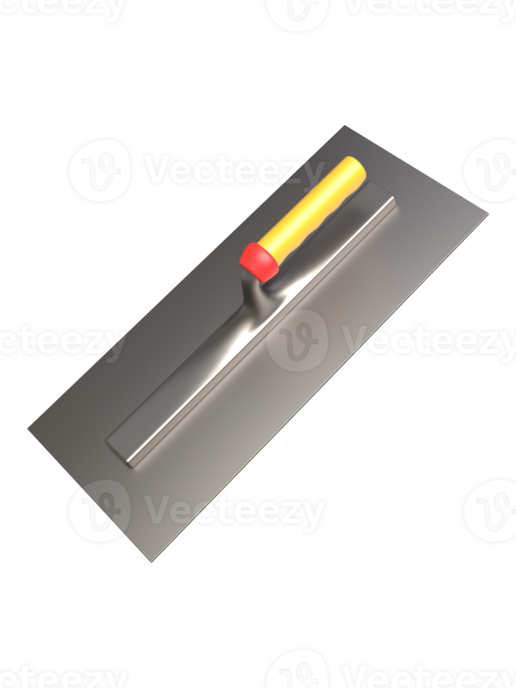 3d realistisch metselwerk troffel gereedschap renderen png